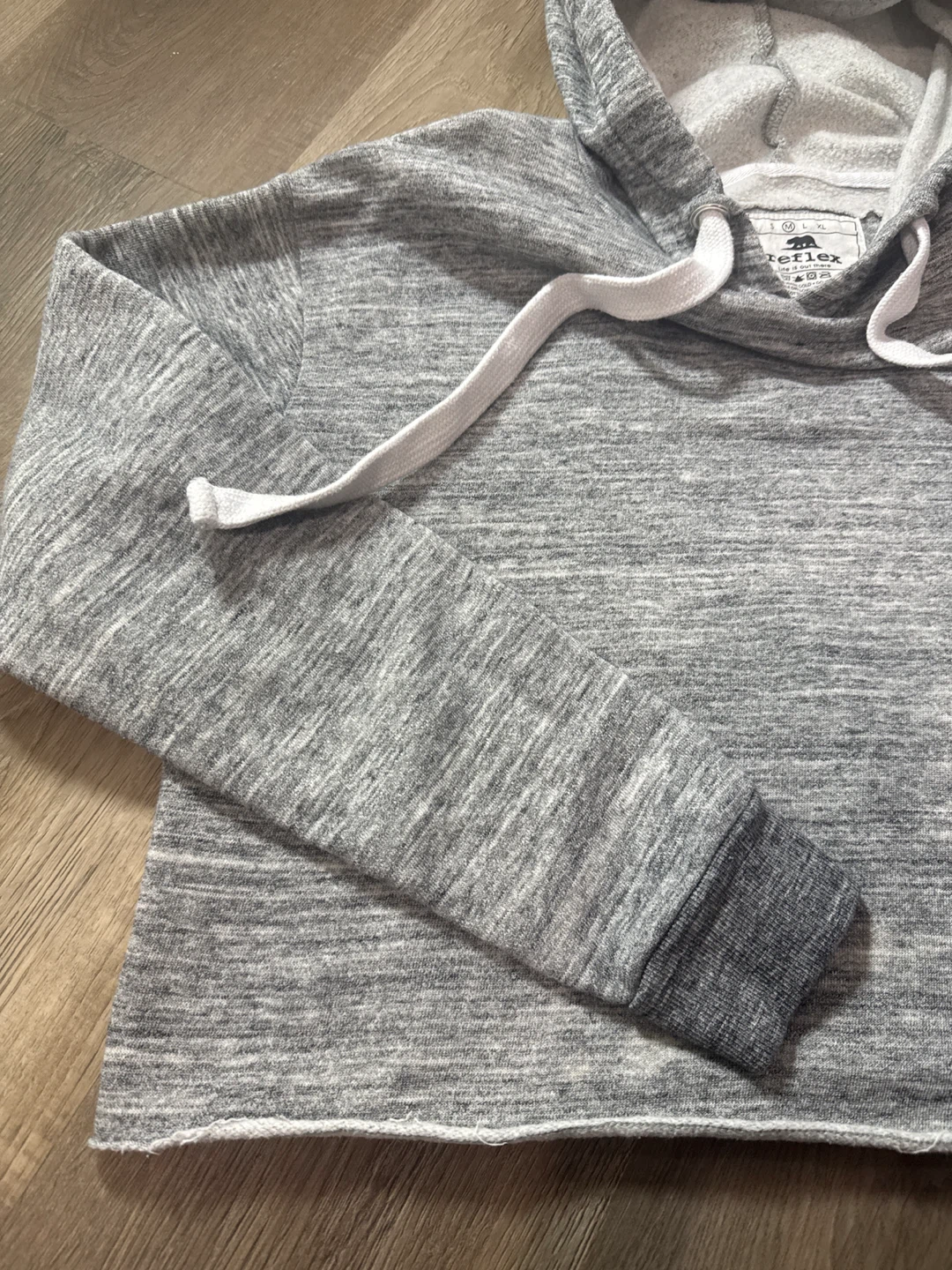 Reflex Gray crop Hoodie - Size M - photo 4