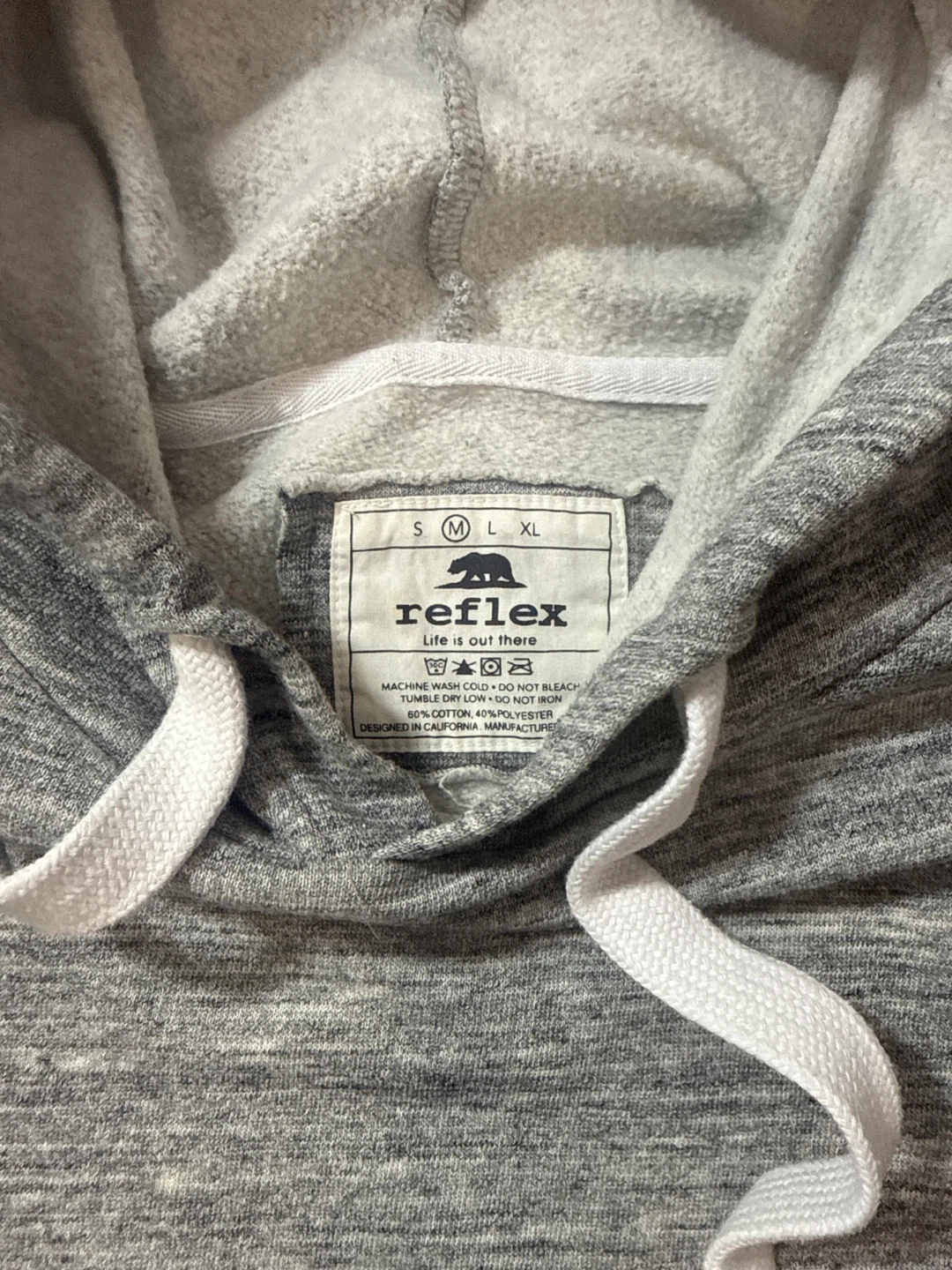 Reflex Gray crop Hoodie - Size M - photo 2