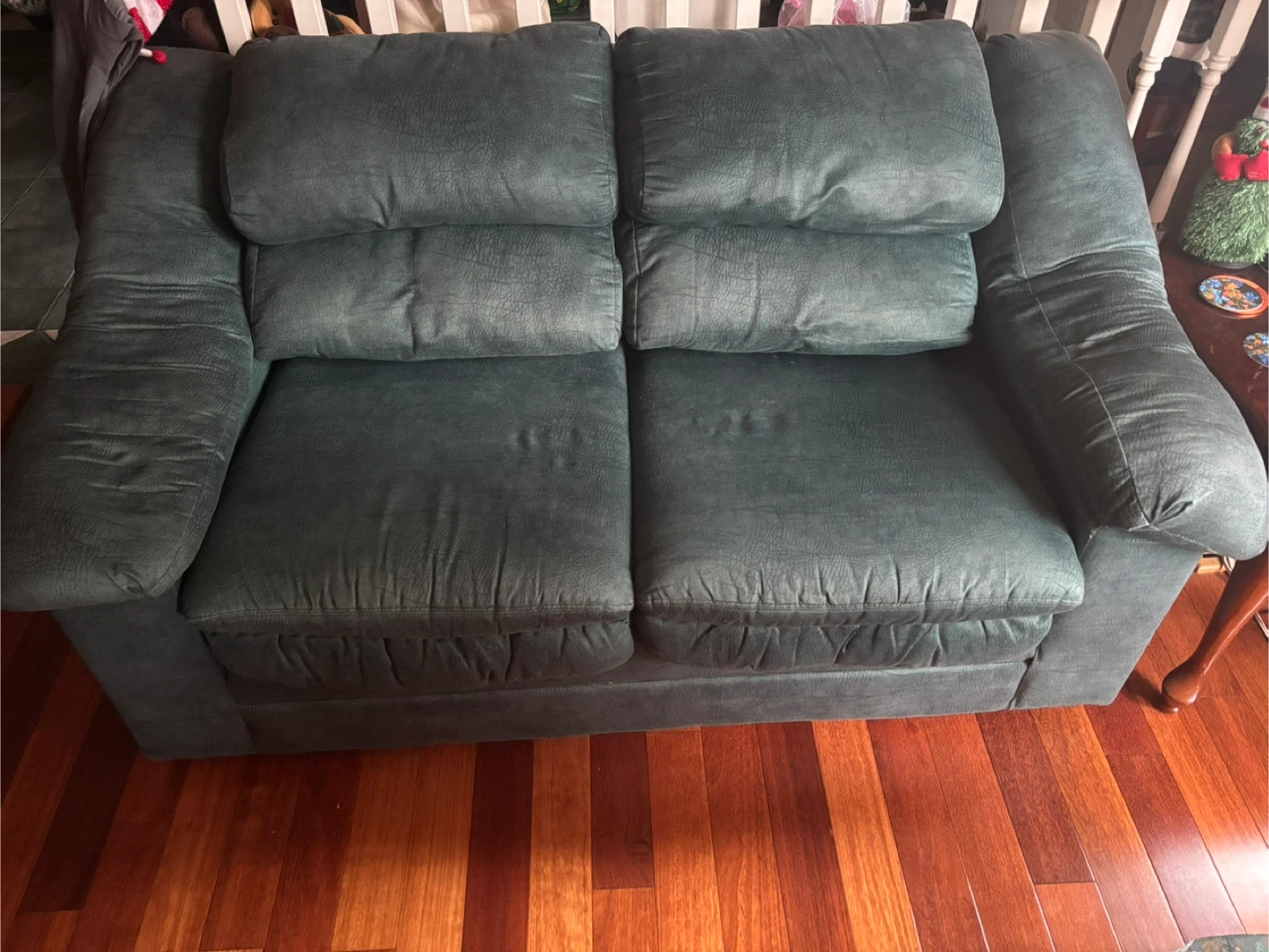 Green Loveseat and Couch - 2 pc - photo 2