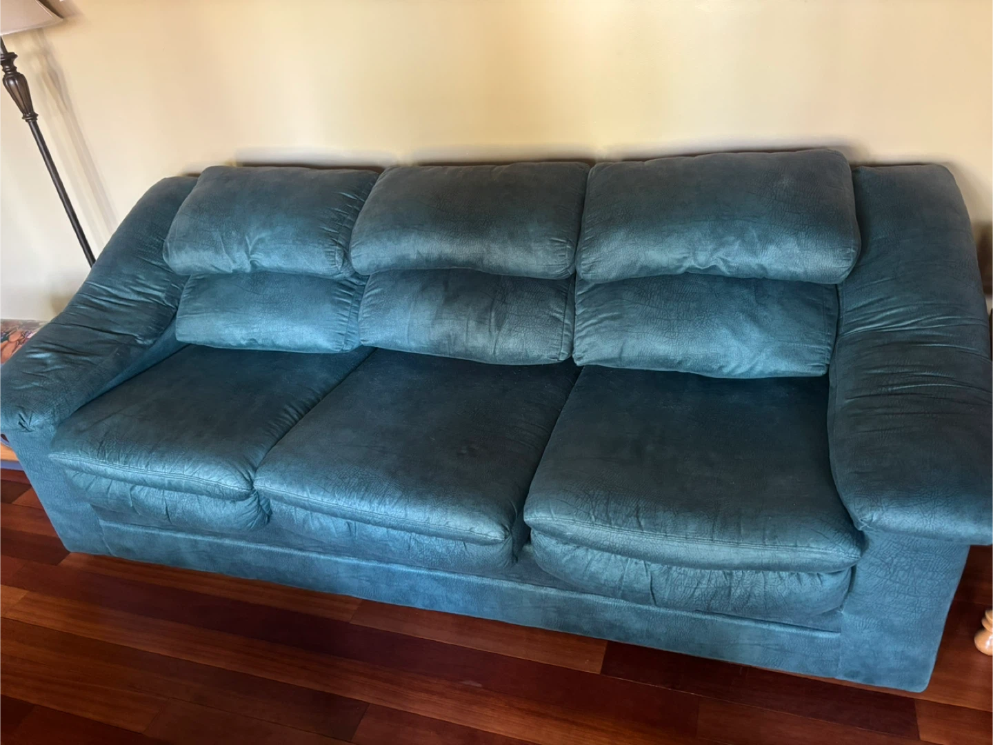 Green Loveseat and Couch - 2 pc - photo 5