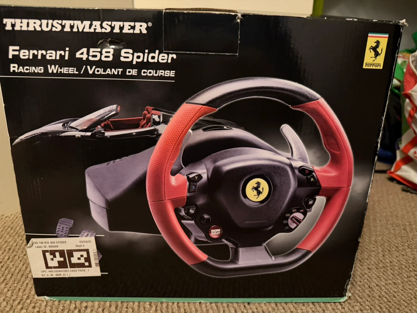 🥕 Ferrari 458 Spider Racing Wheel