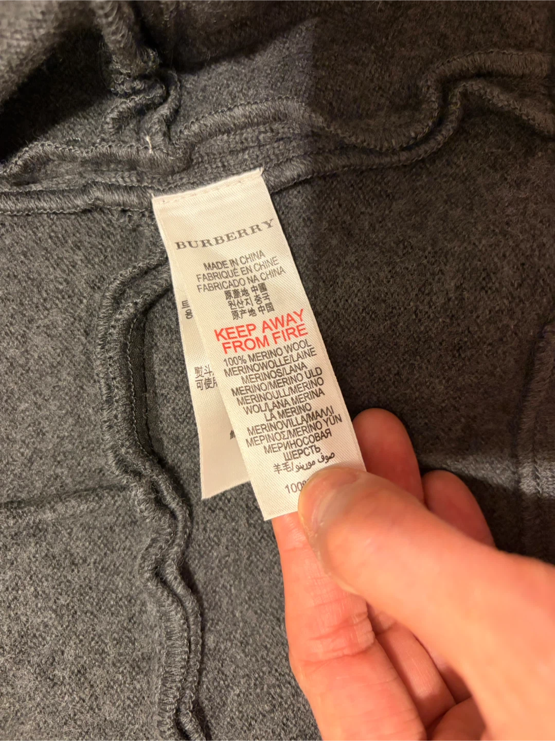 Burberry Children's Grey Wool Jacket - Size 10Y 140cm - photo 3
