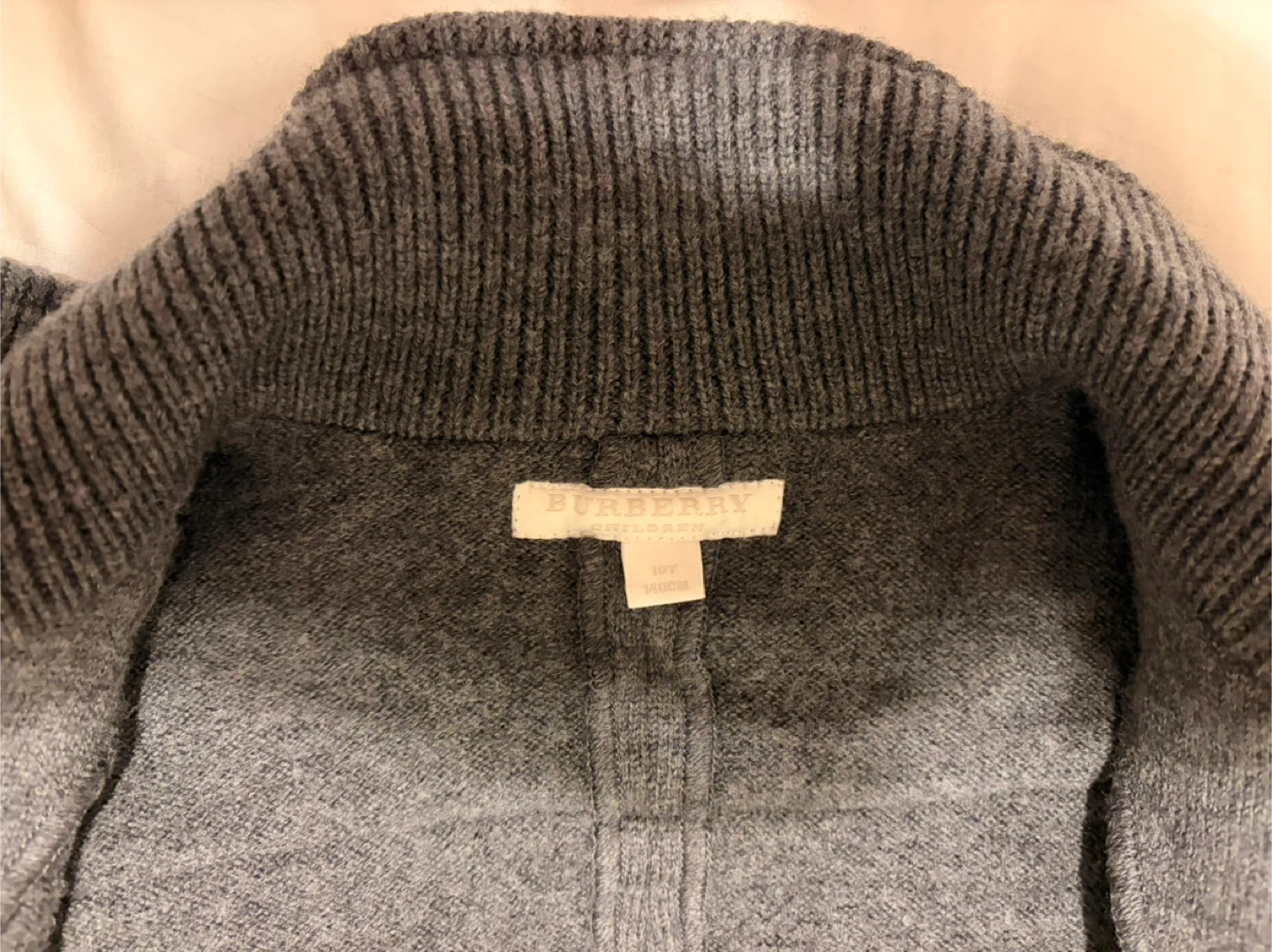 Burberry Children's Grey Wool Jacket - Size 10Y 140cm - photo 4