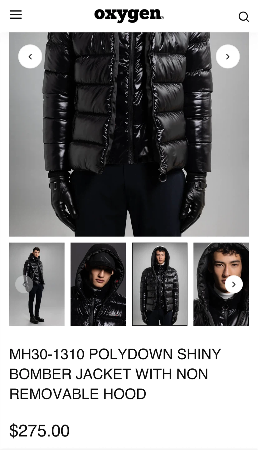 Oxygen MH30-1310 Shiny Bomber Jacket - photo 3