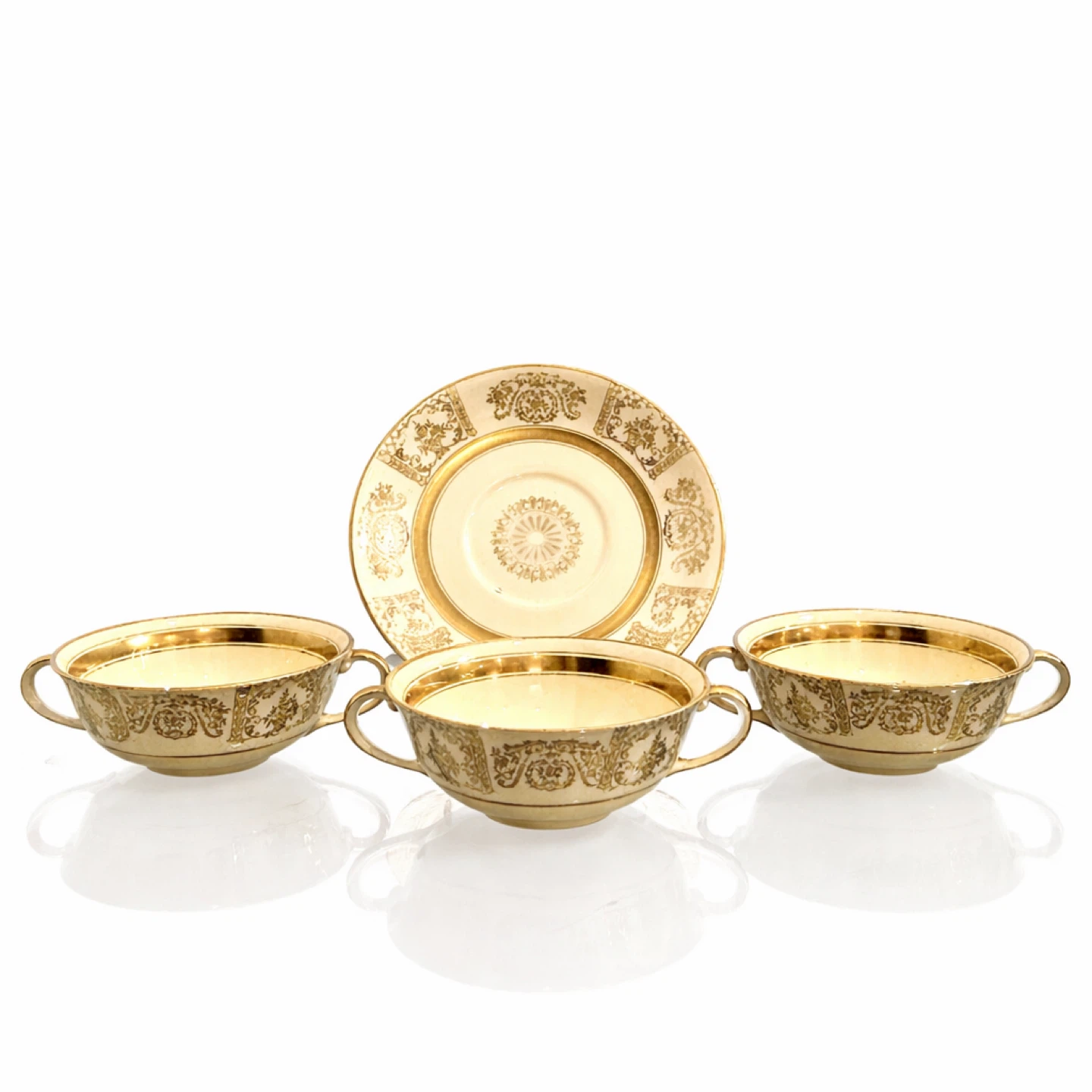Antique  “Victory” Johnson Bros. Bone China Bouillon Cups - photo 3