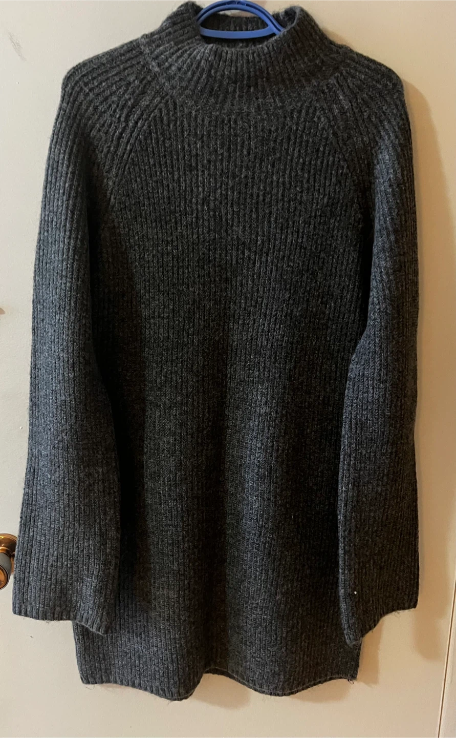 H& M Charcoal Grey Mock Neck Sweater