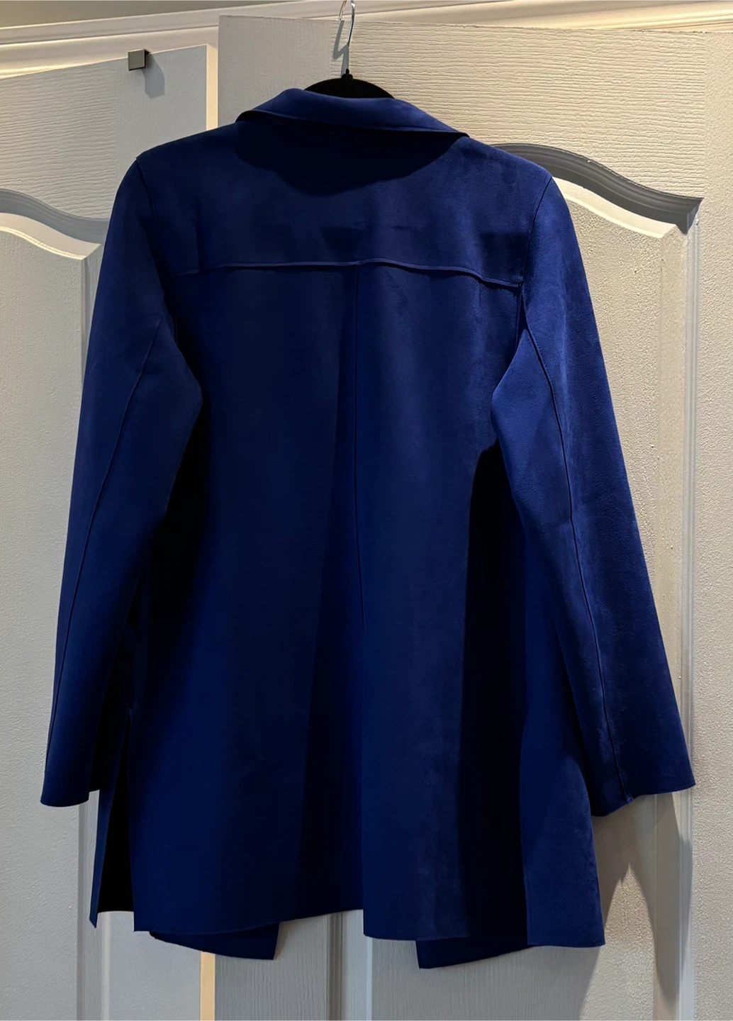 Cobalt blue faux suede jacket - photo 2