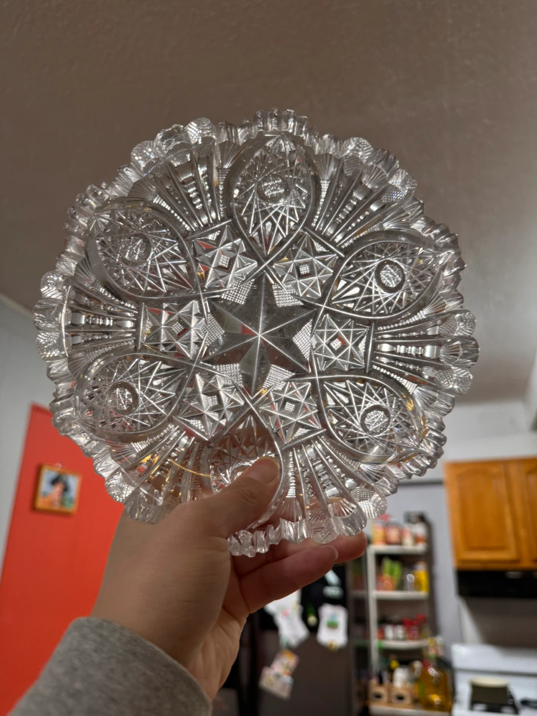 Vintage Clear Glass Bowl 🥕
