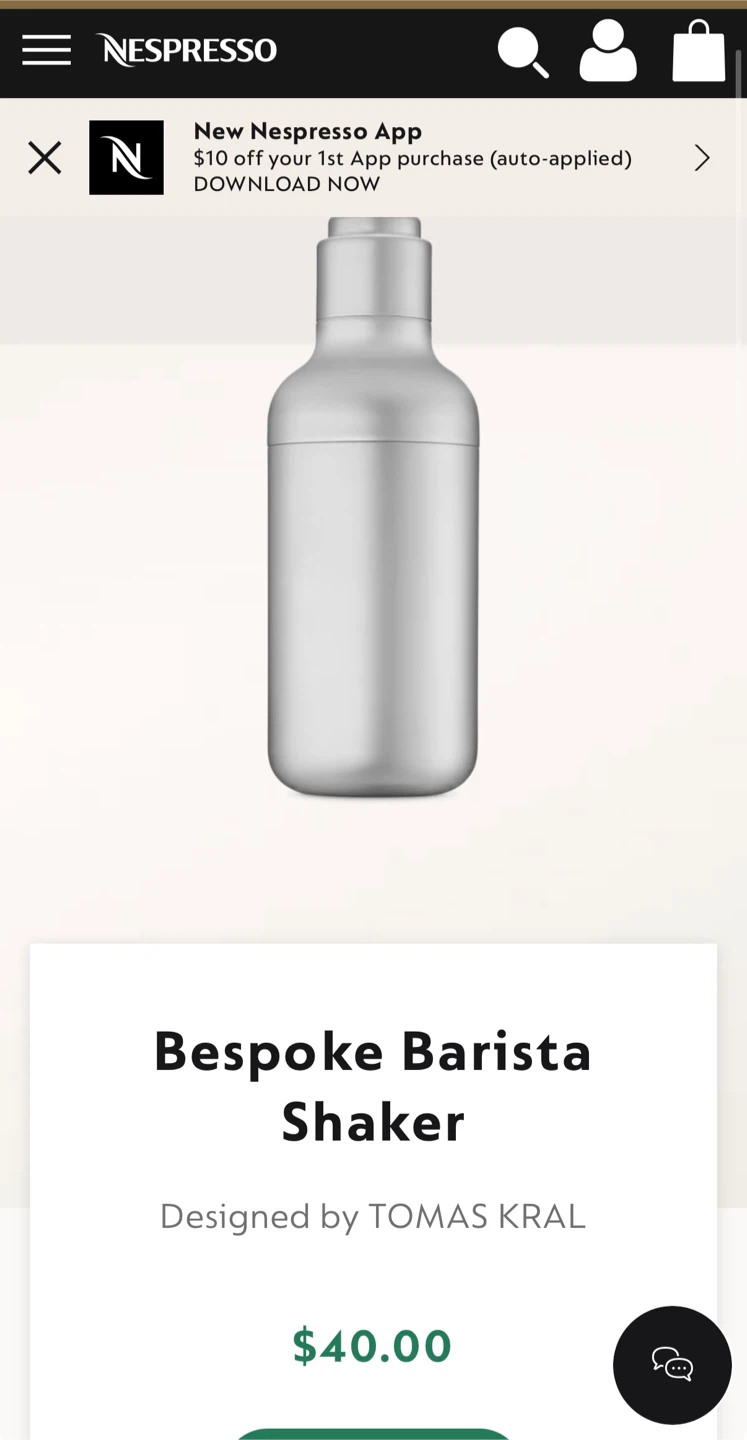 Nespresso Barista Shaker & Recipe Kit