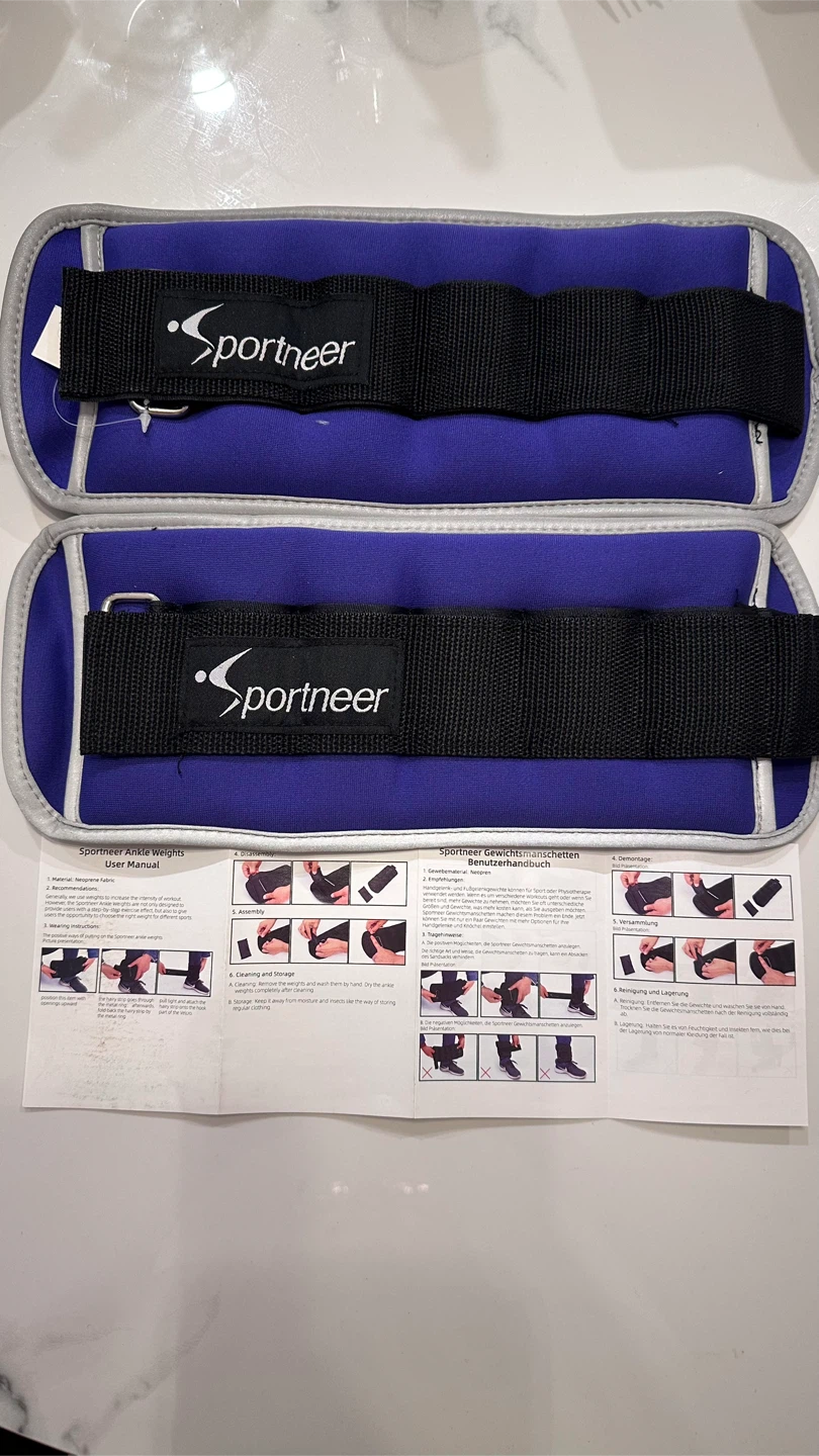 Sportneer Ankle Weights 3 lb*2 - Purple