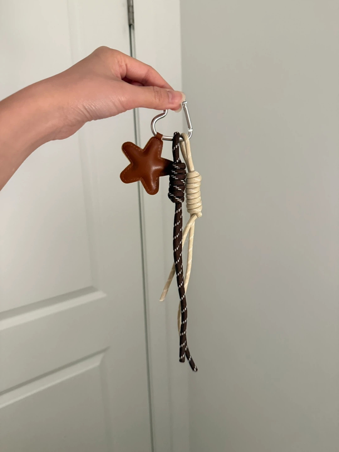 Leather Star Keychain