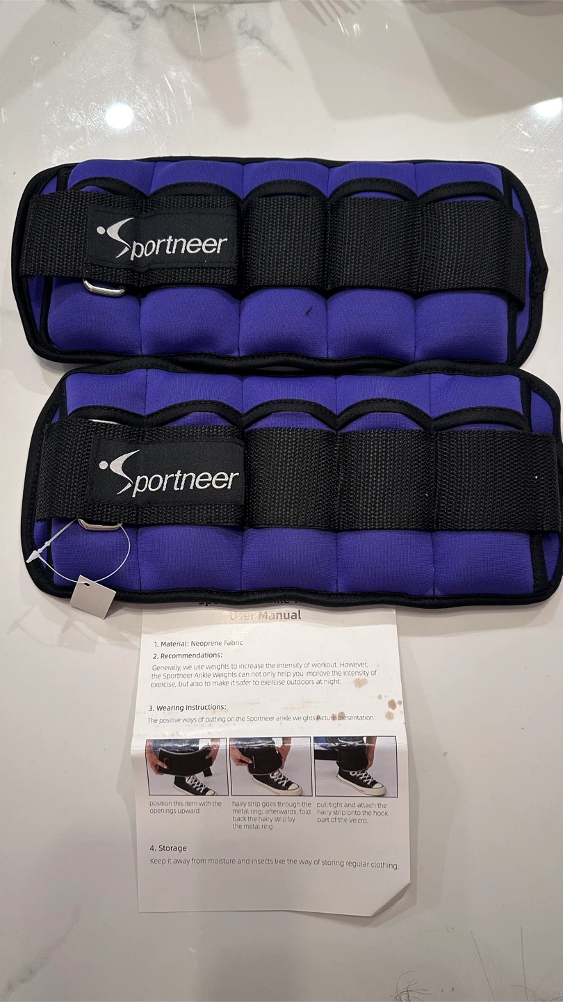 Sportneer Ankle Weights - Purple - 3,5 Lbs*2