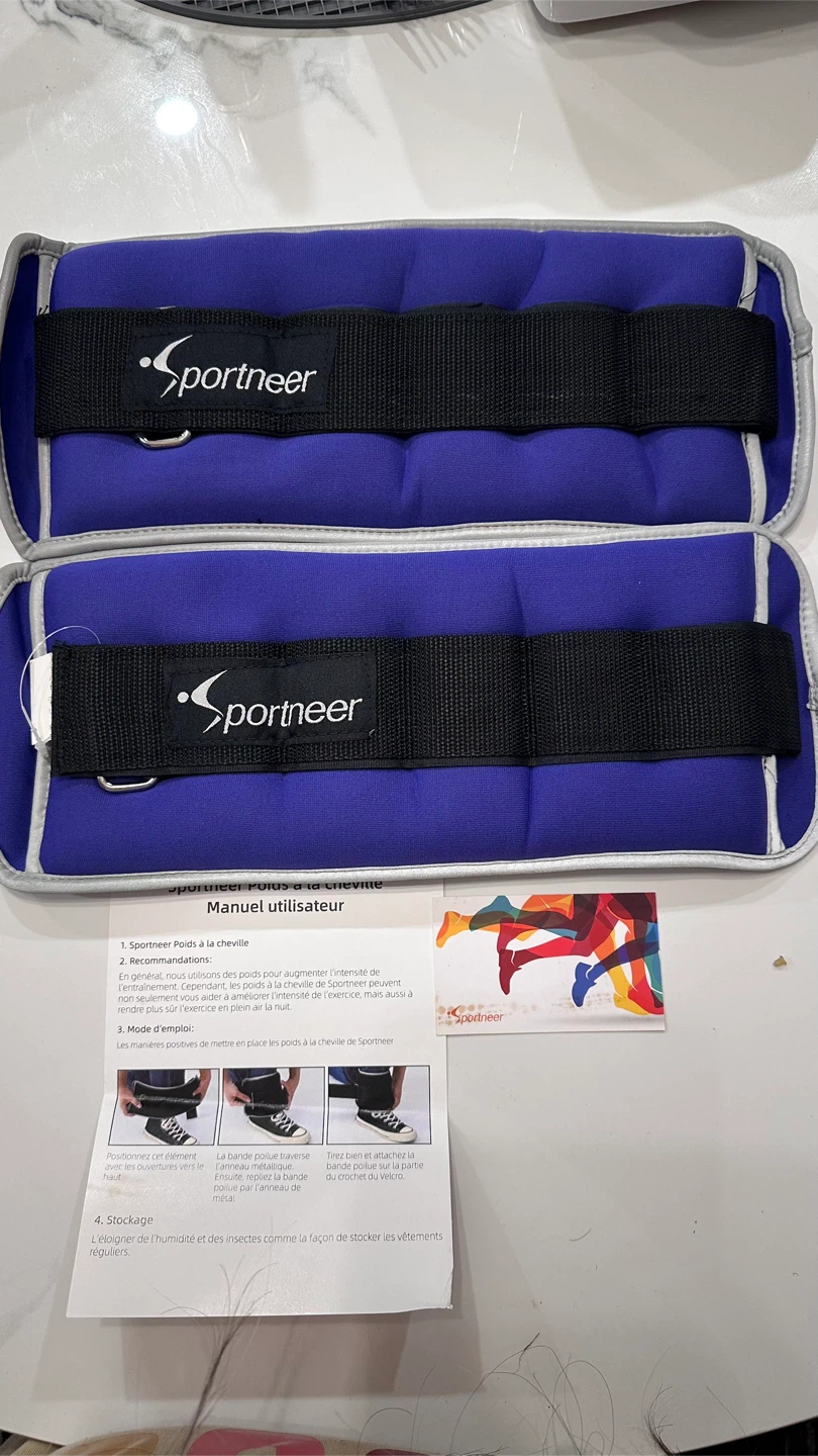 Sportneer Ankle Weights 5lbs*2 - Purpler - New