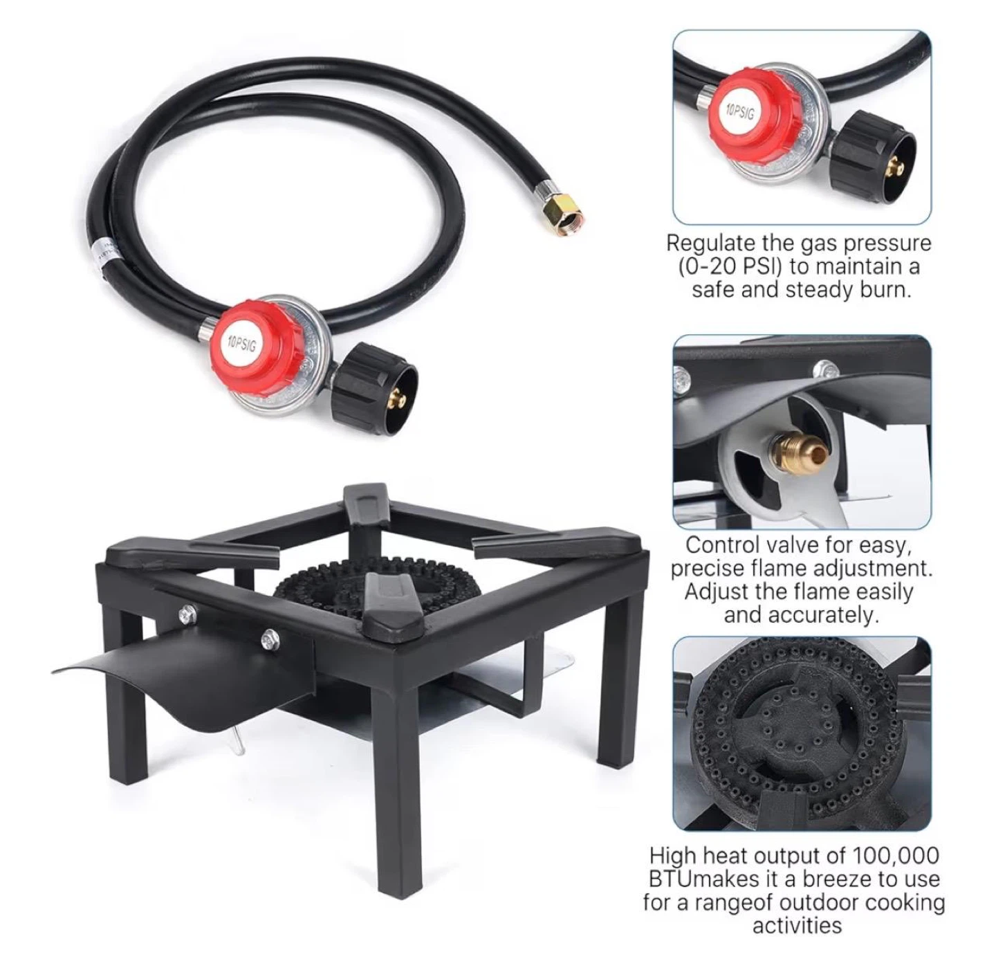 Portable Single Burner Propane Stove - Outdoor Cooking - photo 2
