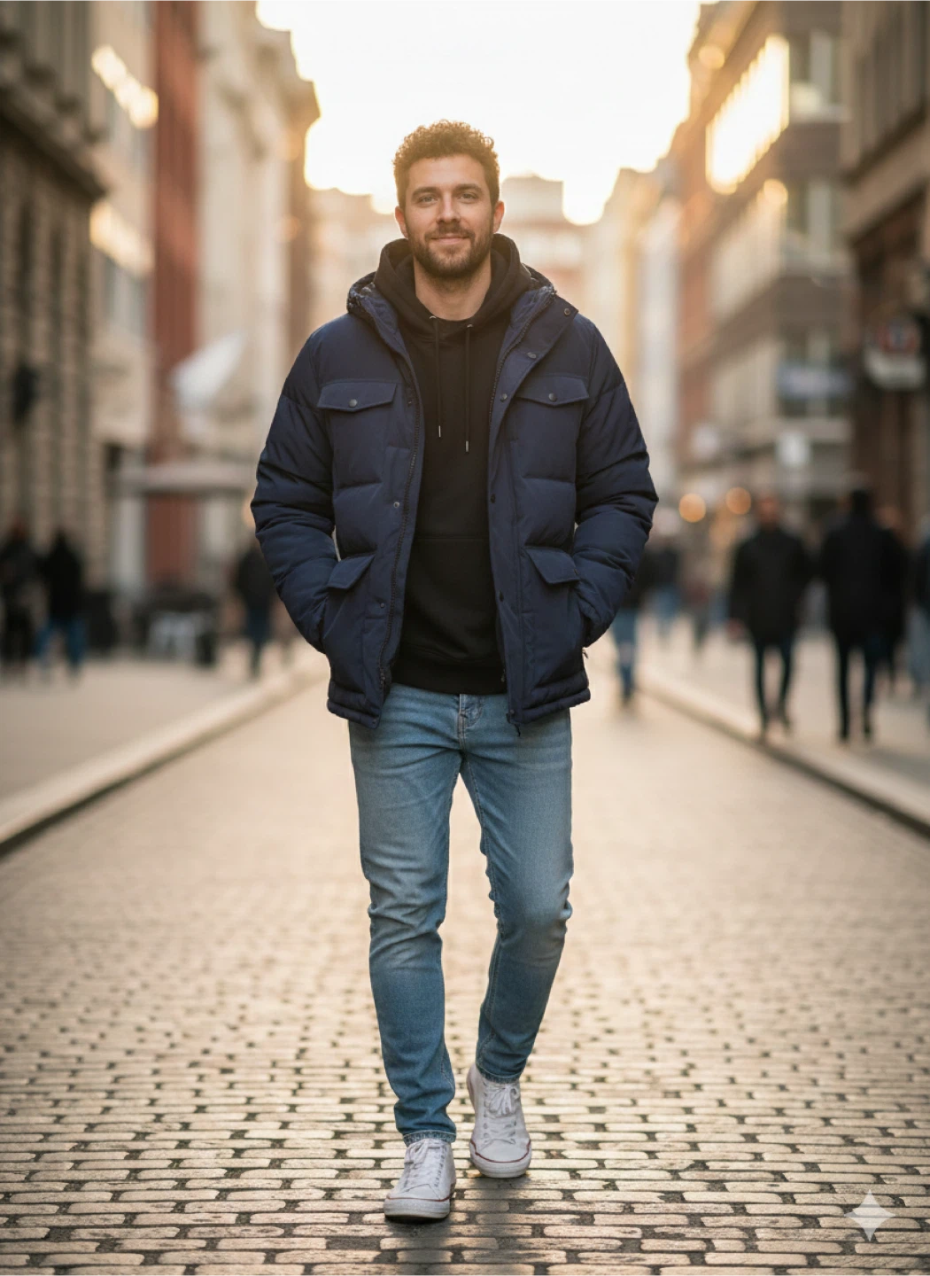 Levi's Puffer Jacket, Navy Blue - photo 2