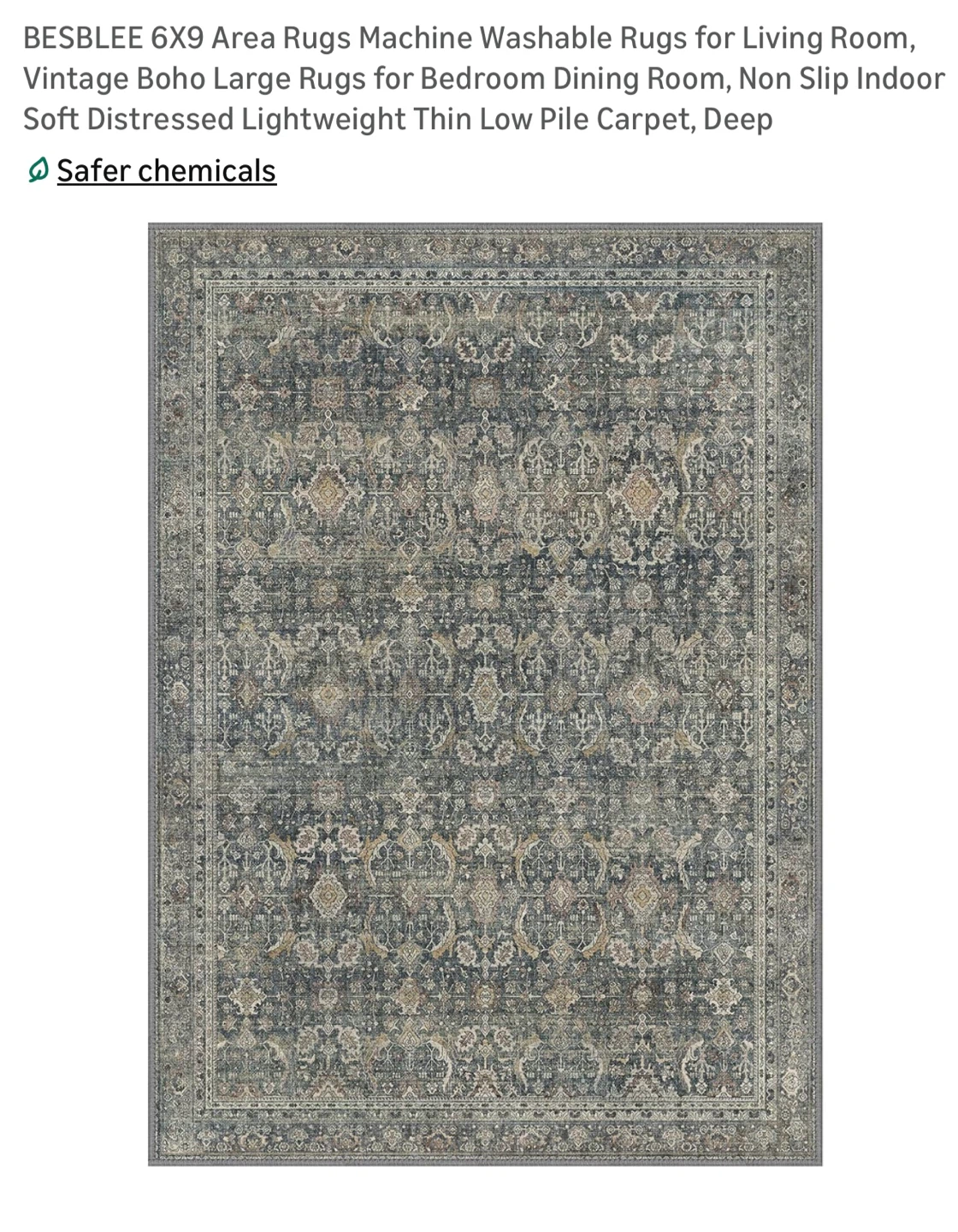 BESBLEE 6x9 Area Rug - Boho Style - photo 3