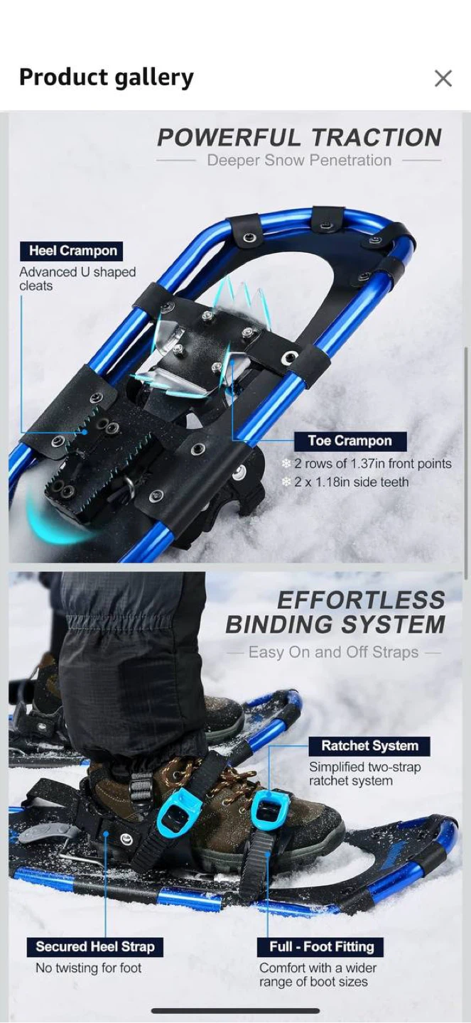 Odoland 4-in-1 Snowshoes Set — NEW - photo 4