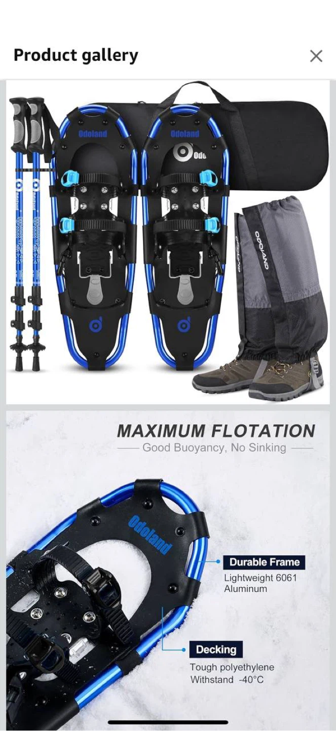 Odoland 4-in-1 Snowshoes Set — NEW - photo 3