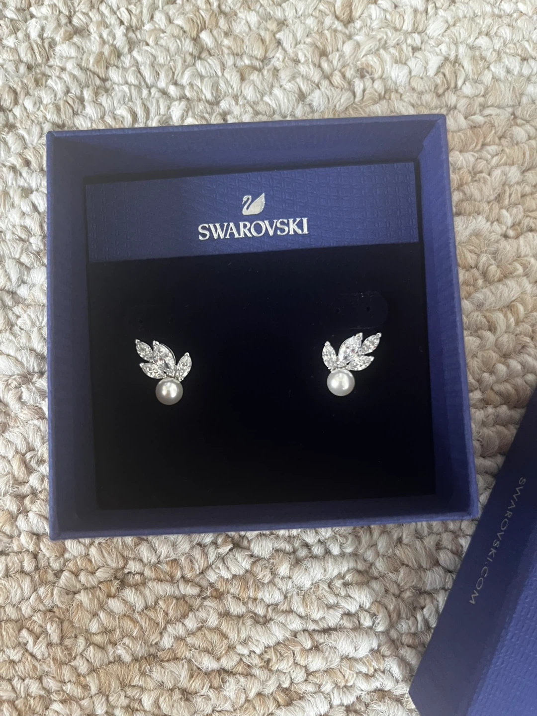 Swarovski PE Stud CZWH/CRY/RHS Earrings - New in Box