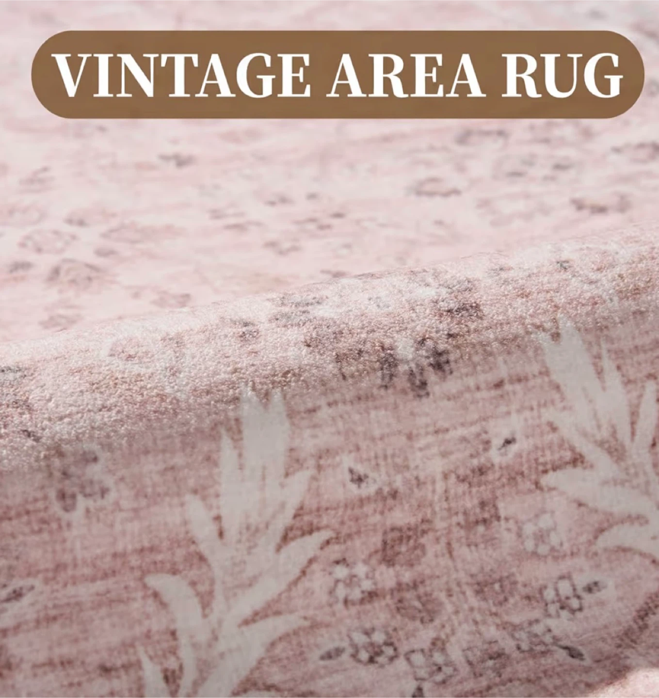 MontVoo Vintage Area Rug 9x12 Pink - photo 2
