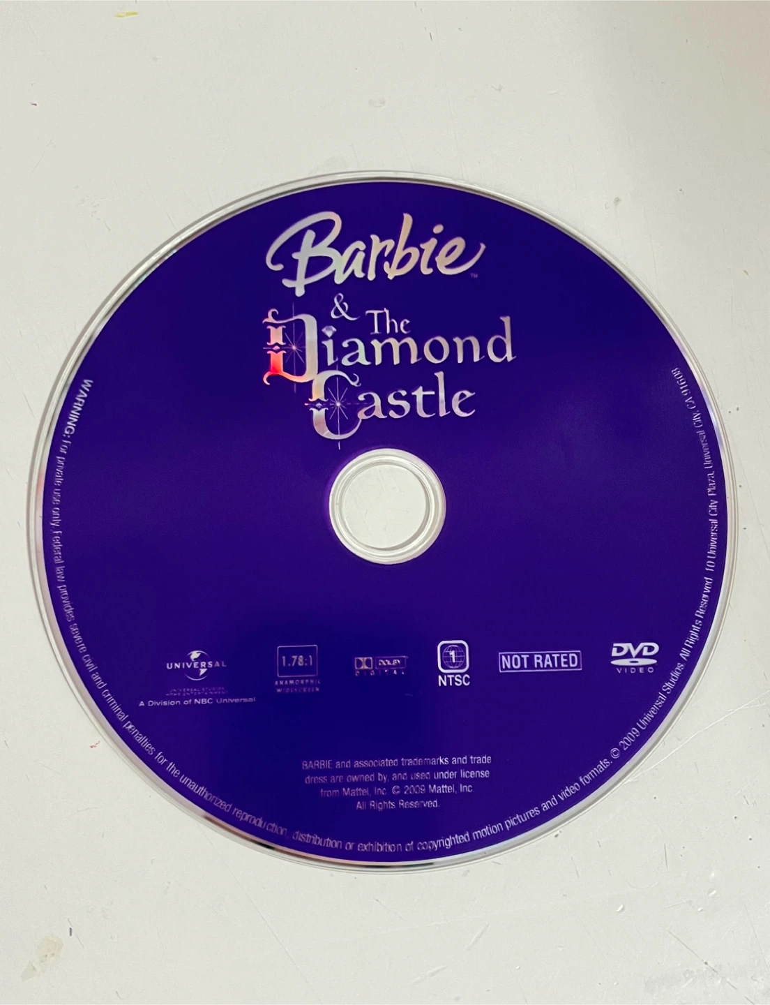 Barbie & The Diamond Castle DVD ONLY