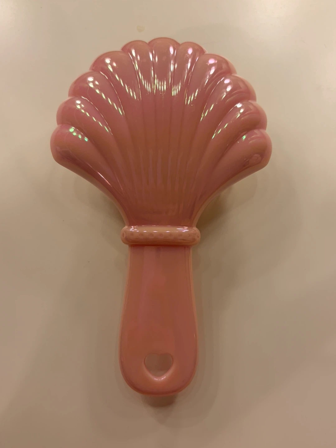 Girls Pink Shell Hair Brush