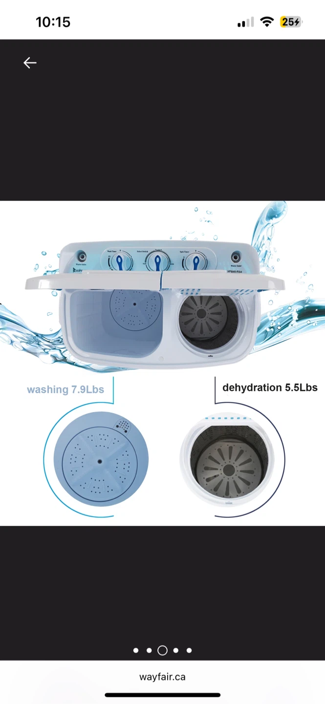 Portable Washing Machine - Twin Tub - photo 2