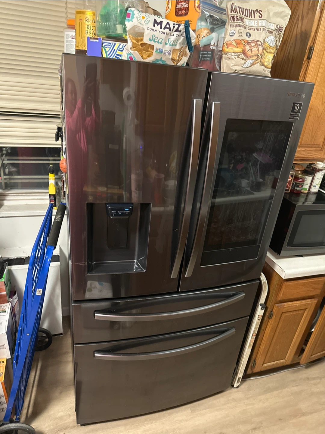Samsung Family Hub Fridge Black Stainless - photo 2