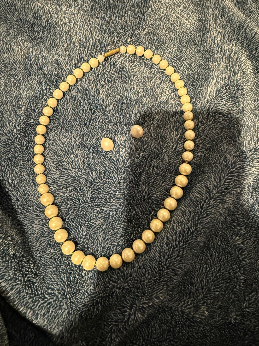 Pearl Necklace & Earrings Set - photo 2