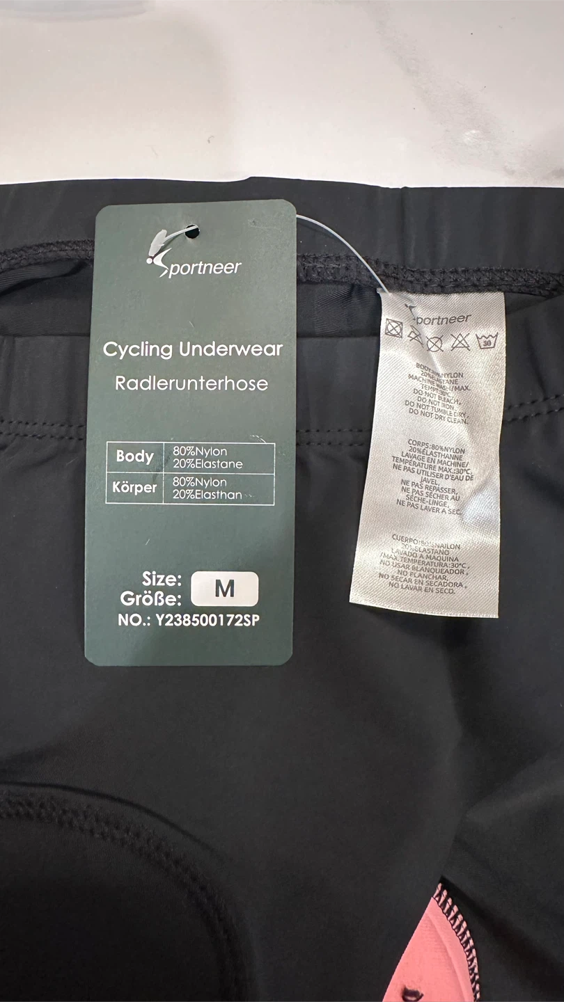 Sportneer Cycling Underwear - Size M - Black - photo 4