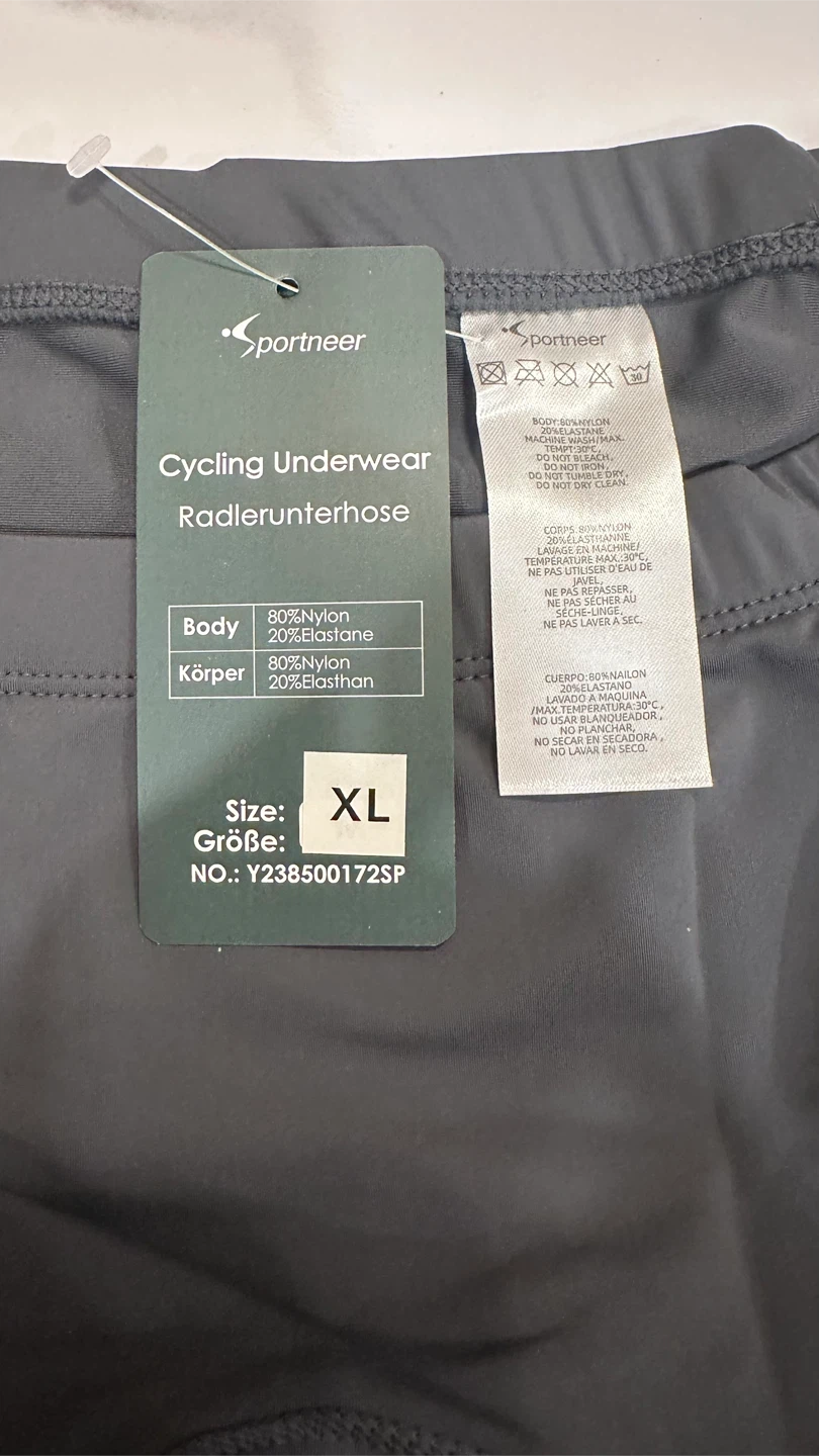 Sportneer Cycling Underwear - XL - graphite - photo 3