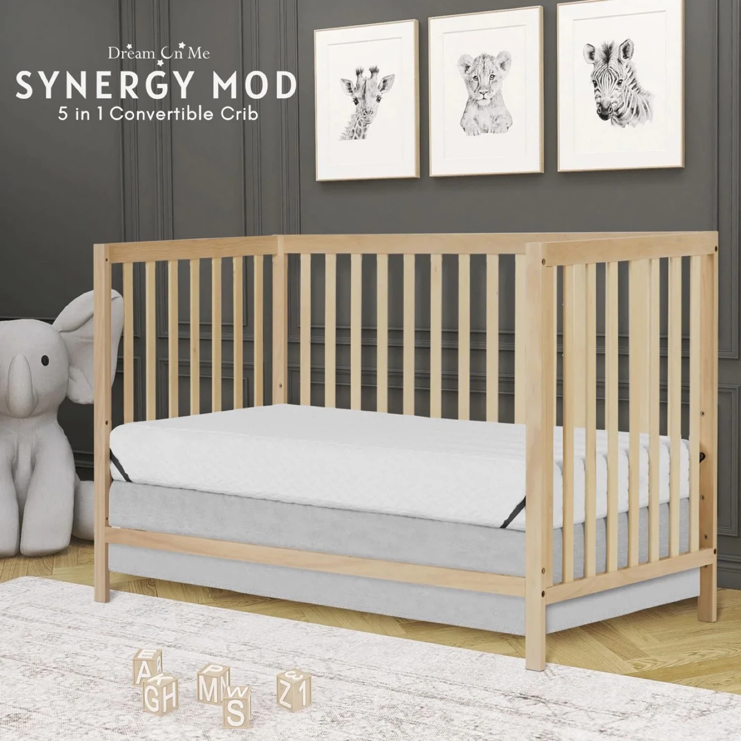 Dream On Me Synergy Mod 5-in-1 Convertible Crib - New in Box! - photo 2