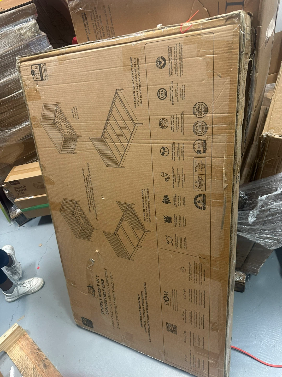 Dream On Me Synergy Mod 5-in-1 Convertible Crib - New in Box! - photo 5