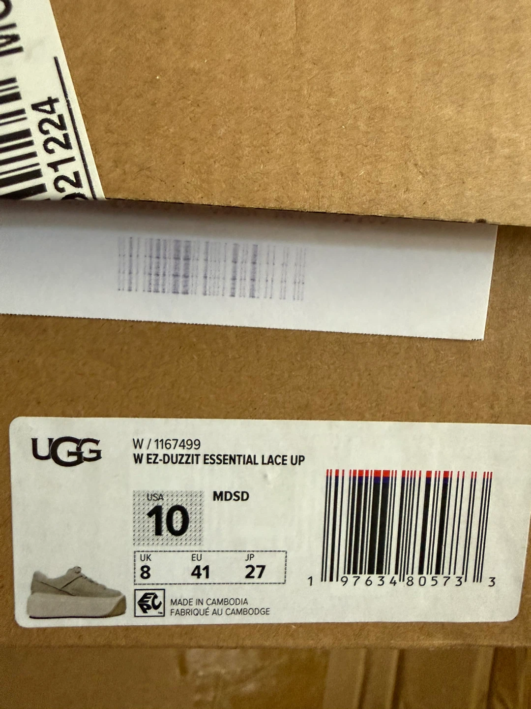 UGG W EZ-DUZZIT ESSENTIAL LACE UP Size 10 - photo 4