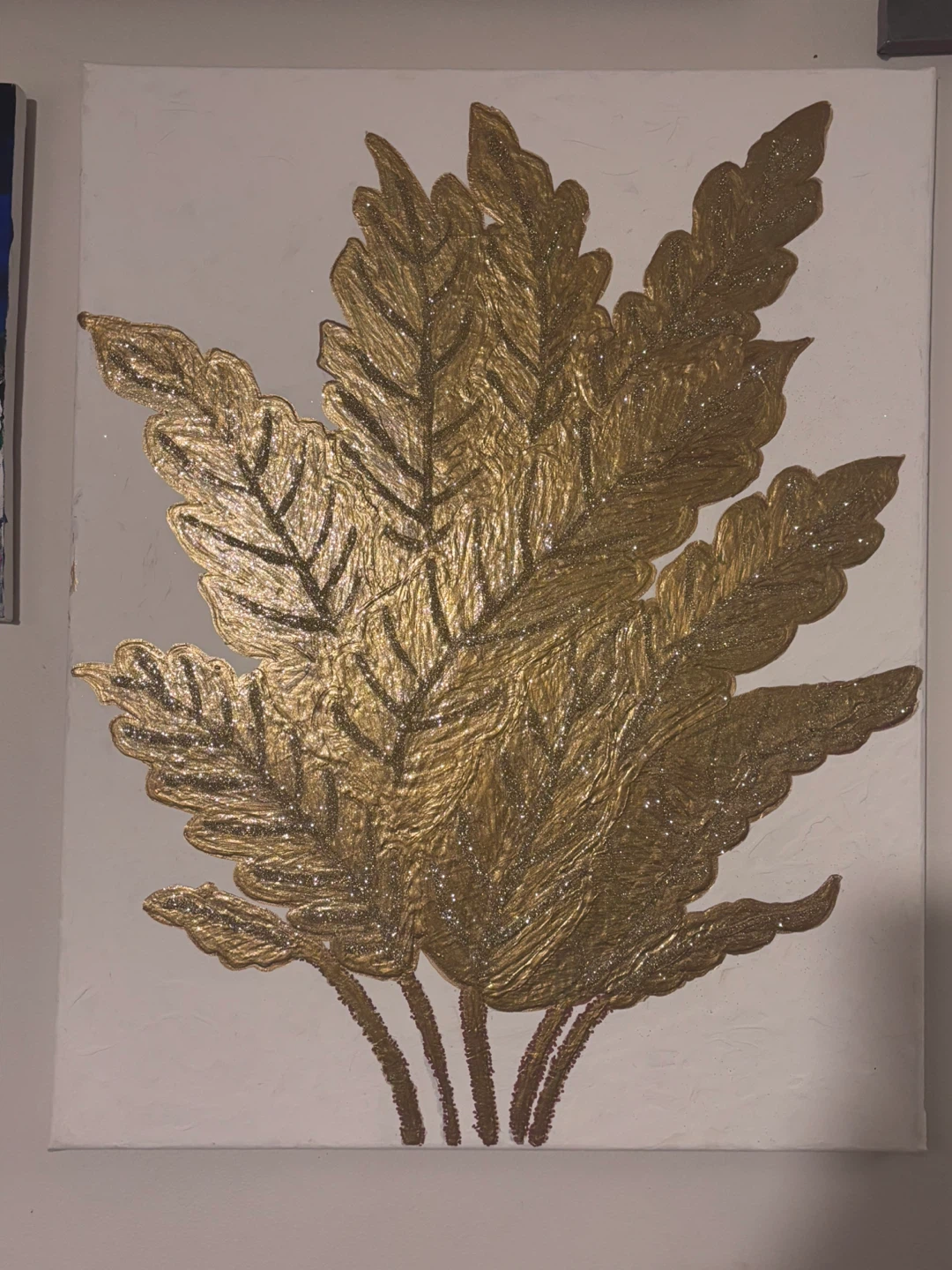 Gold Leaf Textured Wall Art