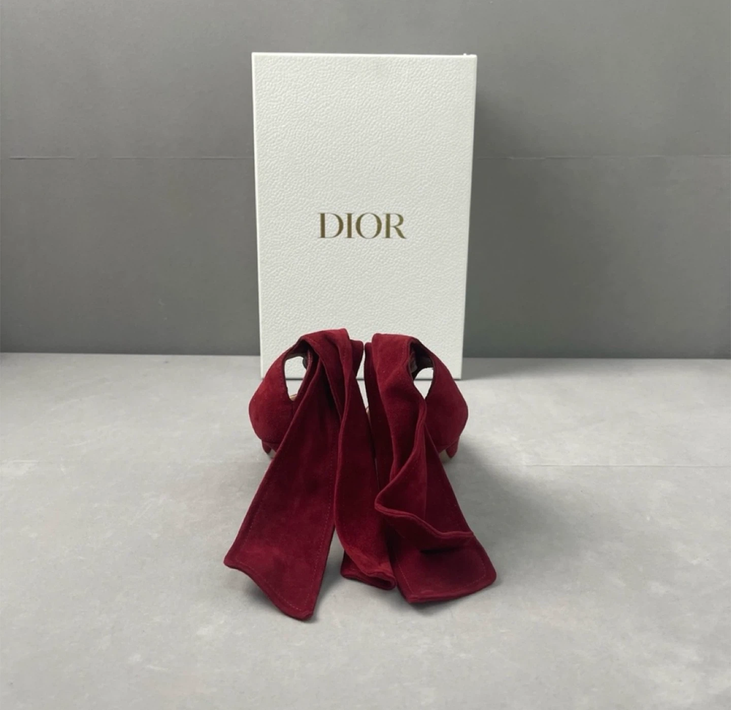 Dior Red Suede Heels, Size 36 - photo 4