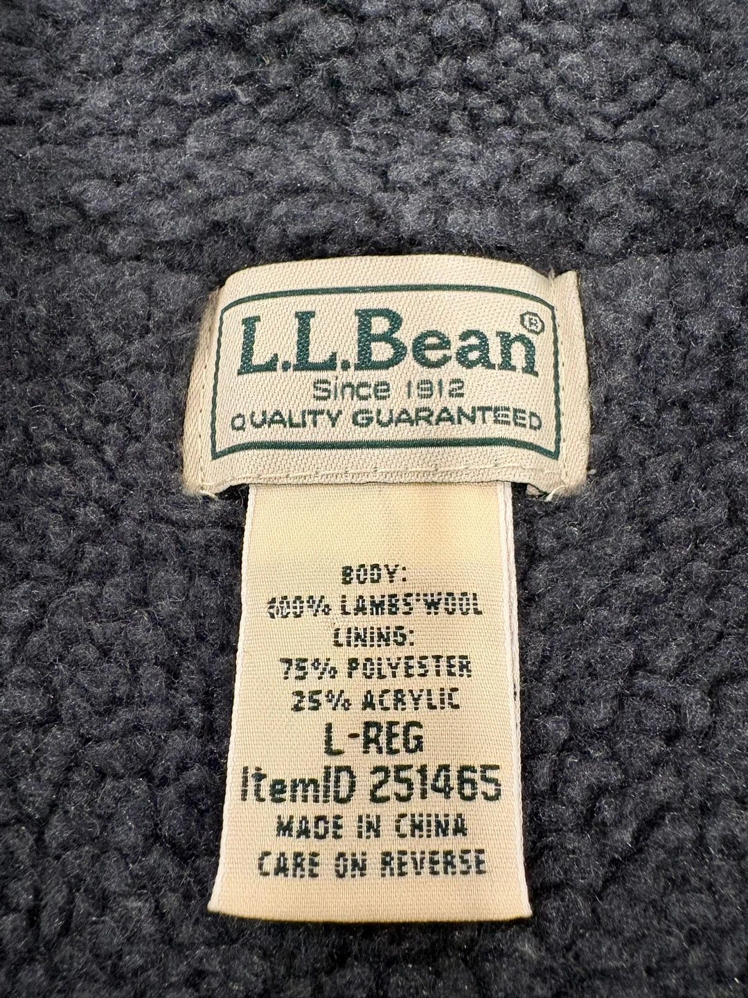 L.L.Bean Wool Blend Vest with pockets - L-Reg - photo 3