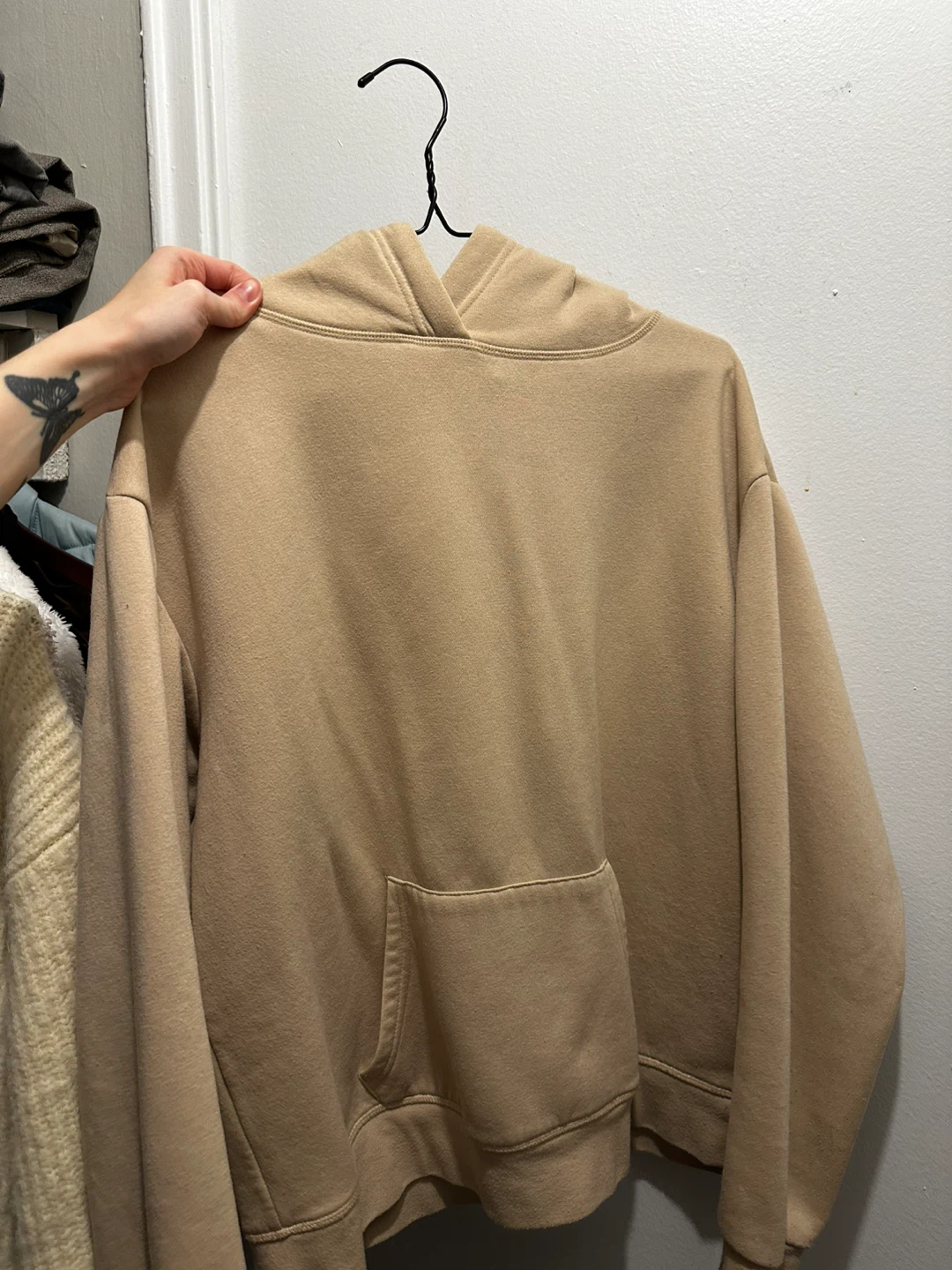 Beige Hoodie