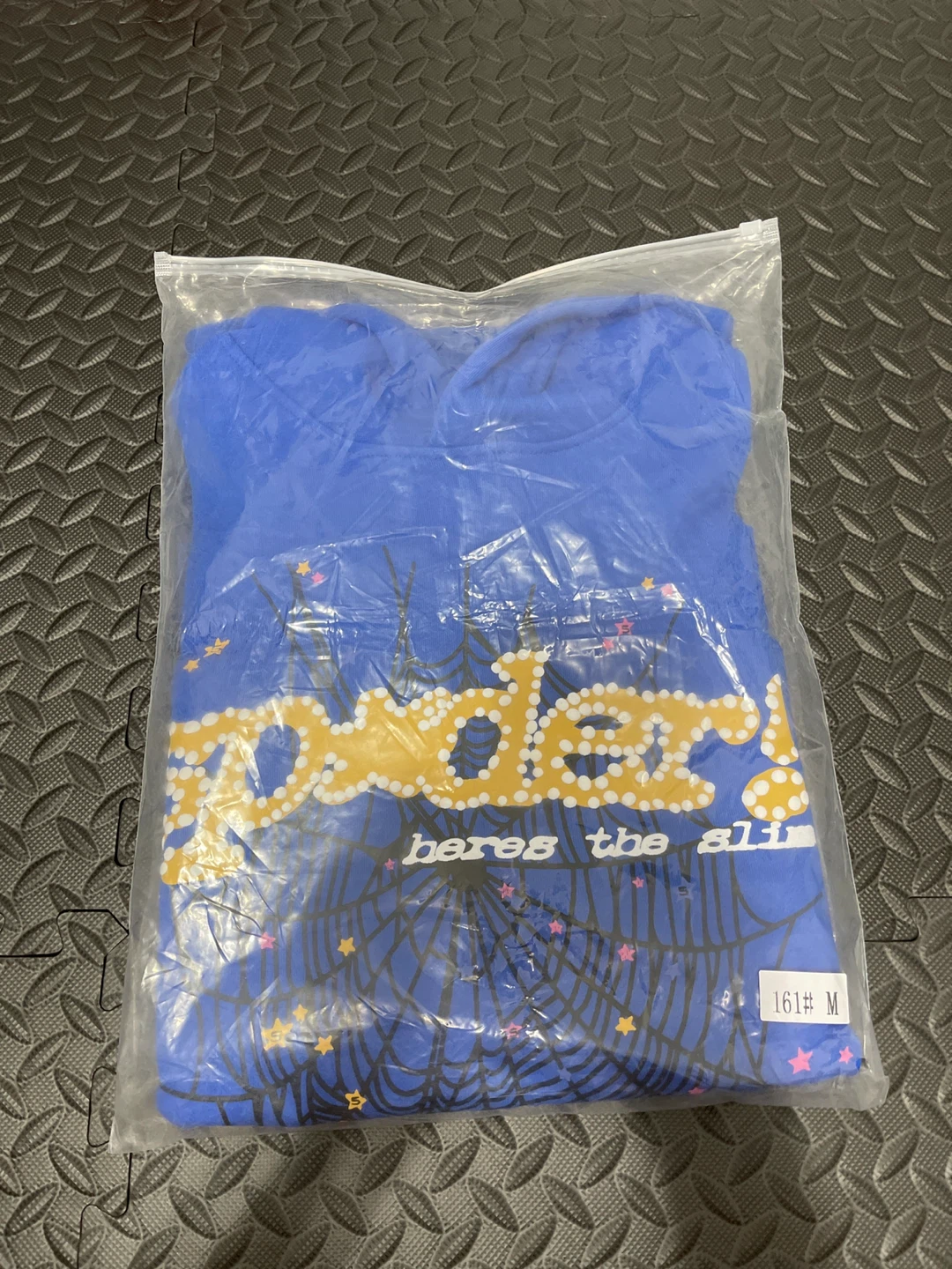 Sp5der Hoodie - Blue, Size M