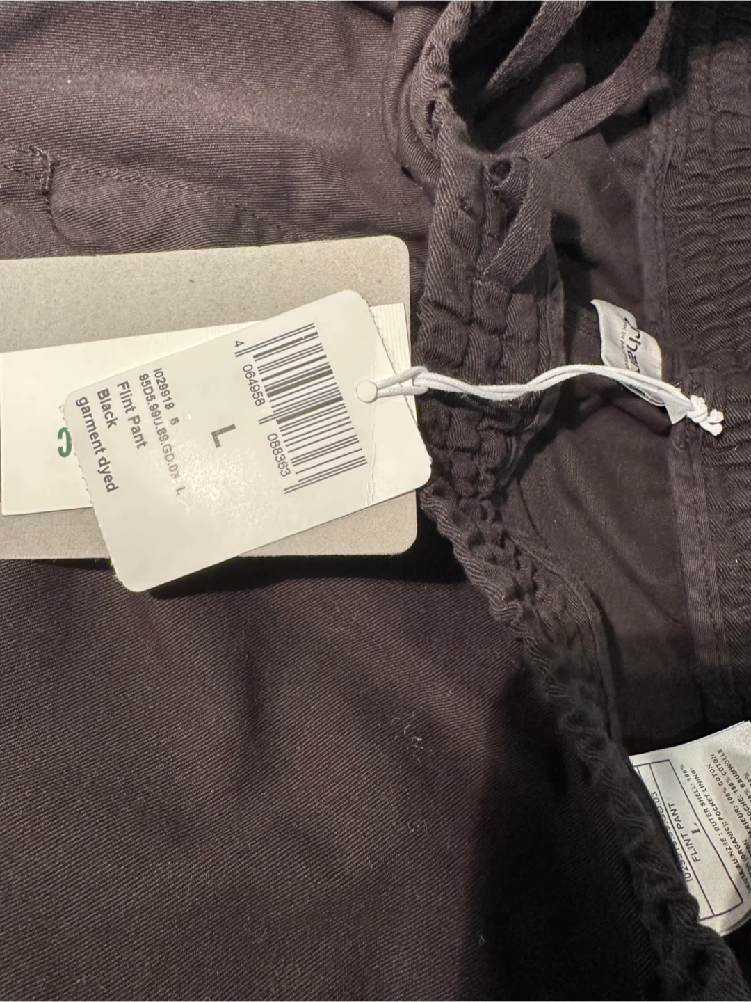 Carhartt Flint Pant - Black, Size L - photo 4