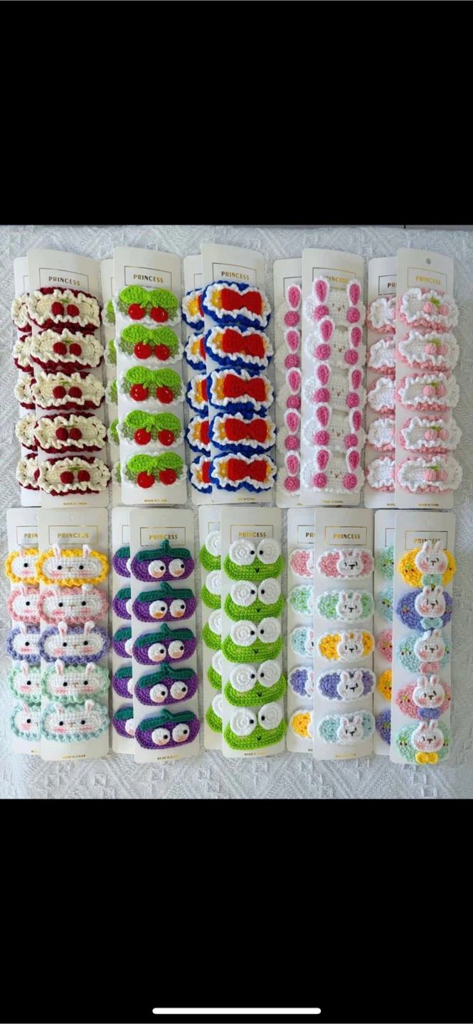 Handmade Crochet Animal Hair Clips - Adorable! - photo 2