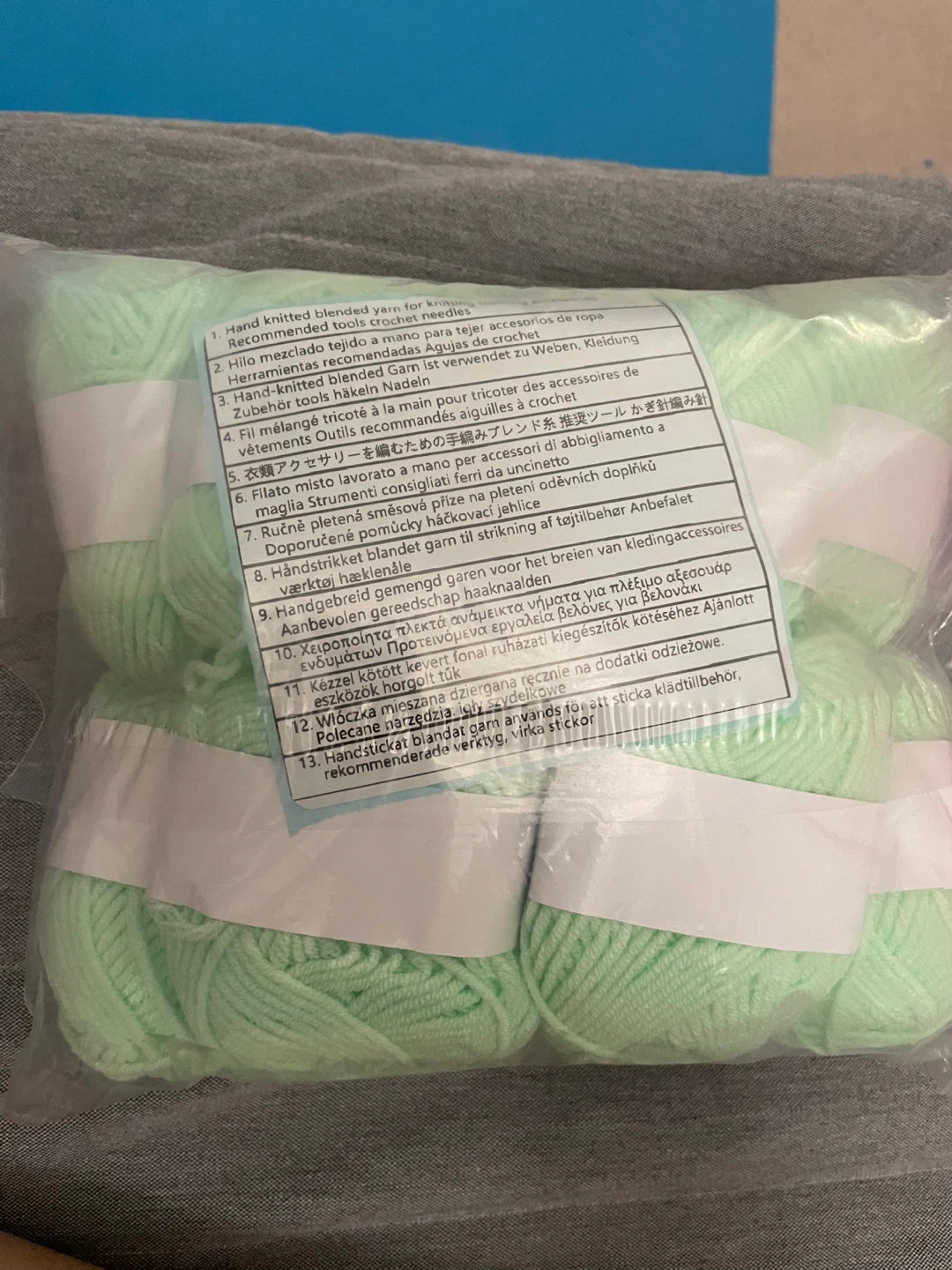 Milk Cotton Yarn Bundle - Purple, Green, Teal, Black - photo 5