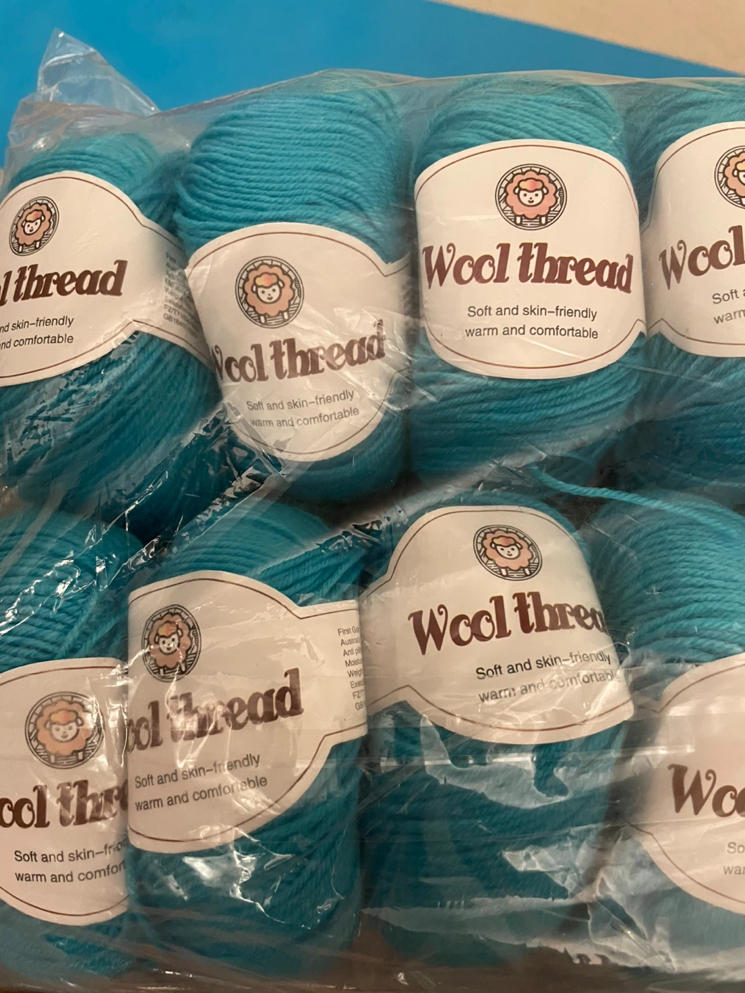 Milk Cotton Yarn Bundle - Purple, Green, Teal, Black