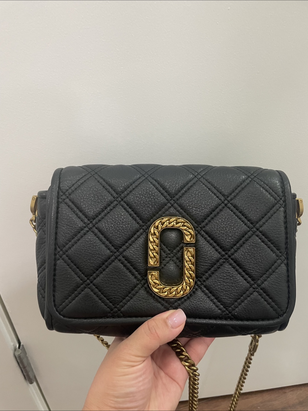 Marc Jacobs Black Leather Crossbody Bag