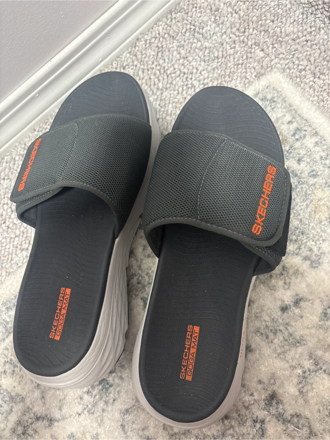 Skechers Go Ga Mat Slides, Size 10