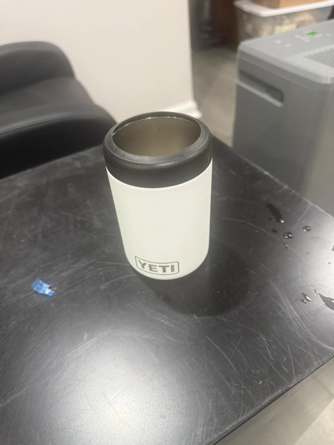 Yeti White Rambler Colster