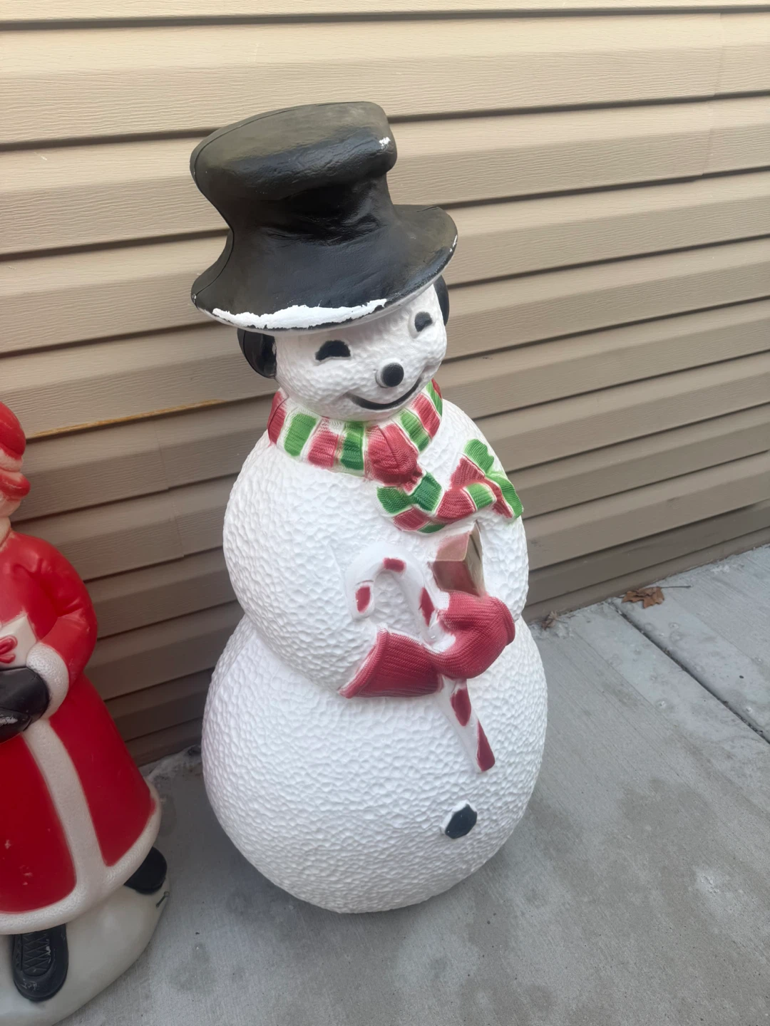 Vintage Blow Mold Snowman - 41 Inches Tall
