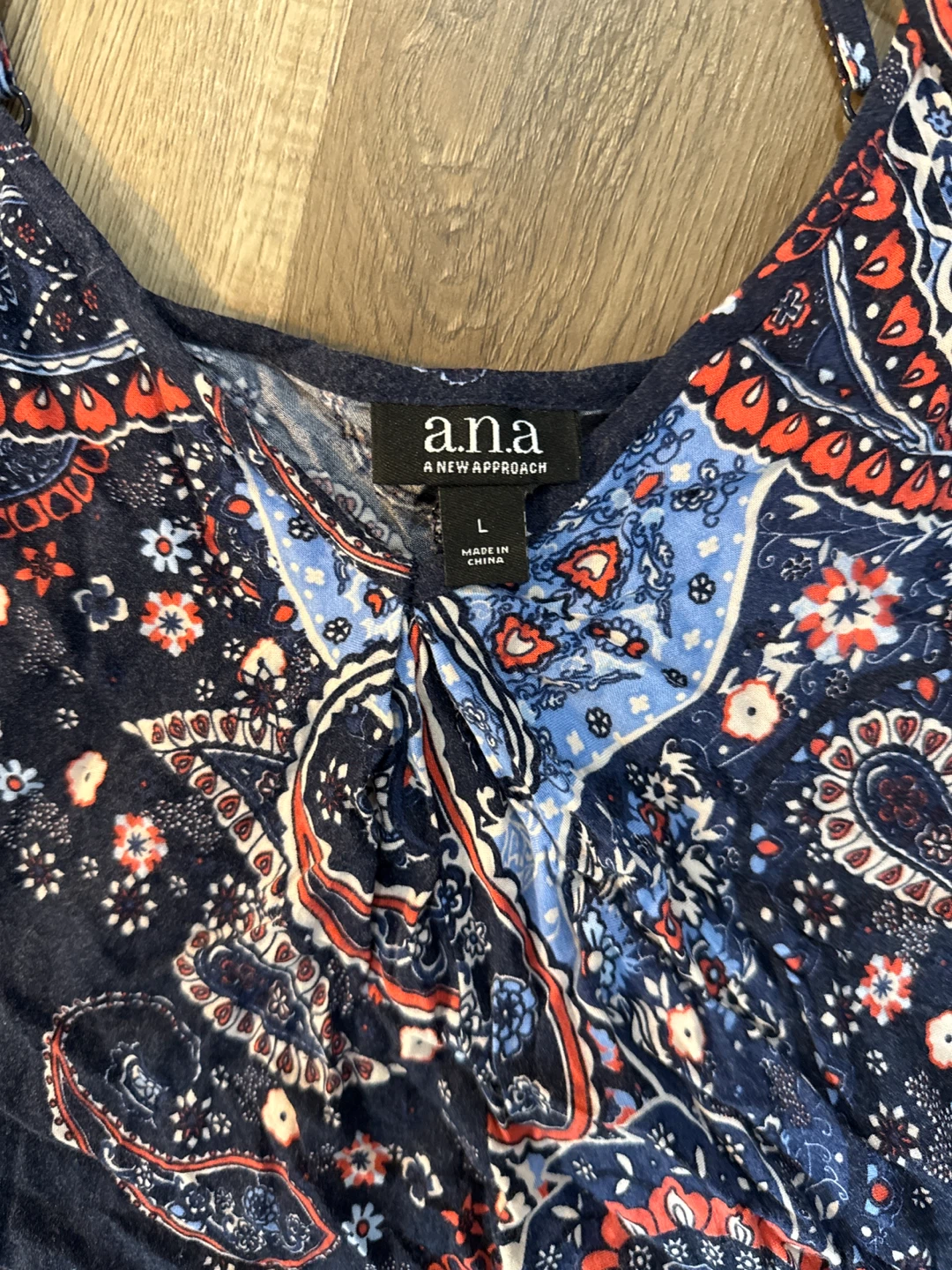 a.n.a Paisley Print Dress - Size L - photo 3