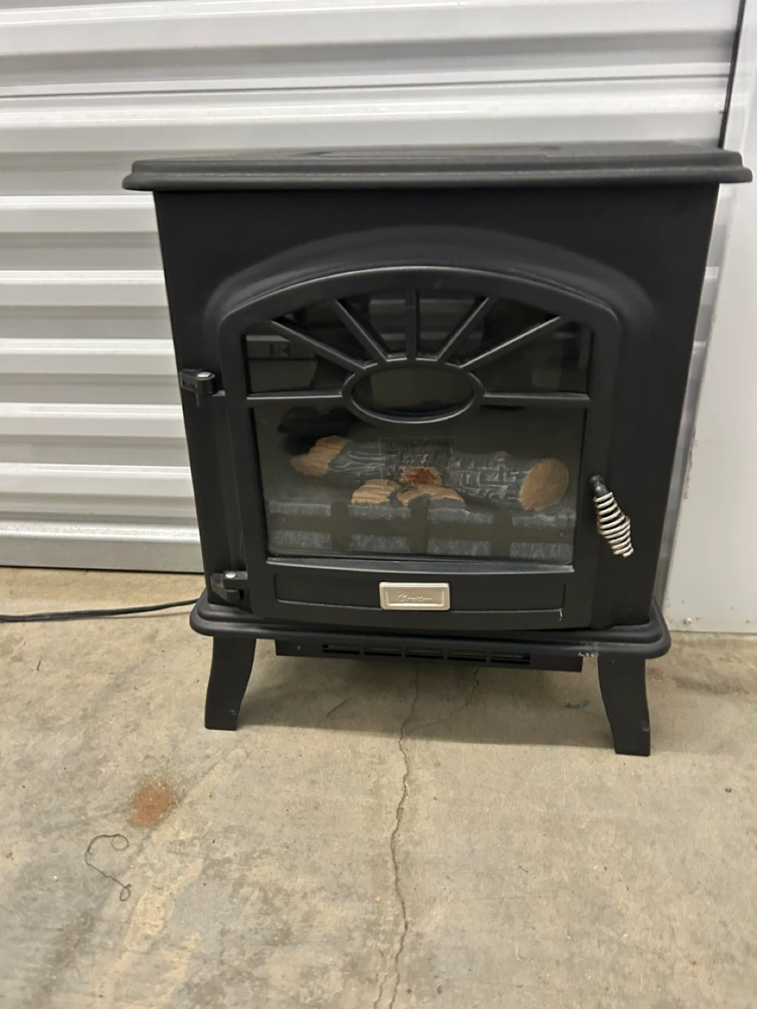 Black Electric Fireplace Heater
