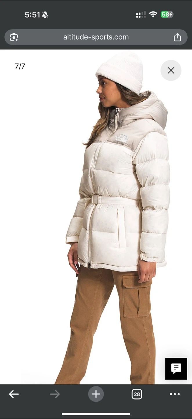The North Face Nuptse Puffer Jacket - Cream BNWT - photo 5